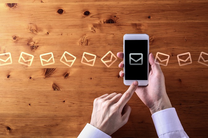 スマホでメール
